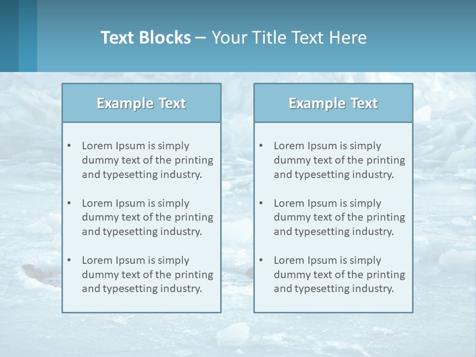 A Man Swimming In A Body Of Water Surrounded By Ice PowerPoint Template