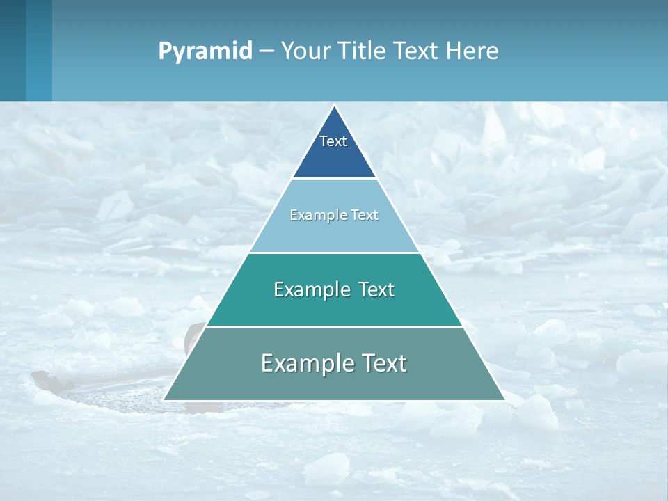 A Man Swimming In A Body Of Water Surrounded By Ice PowerPoint Template