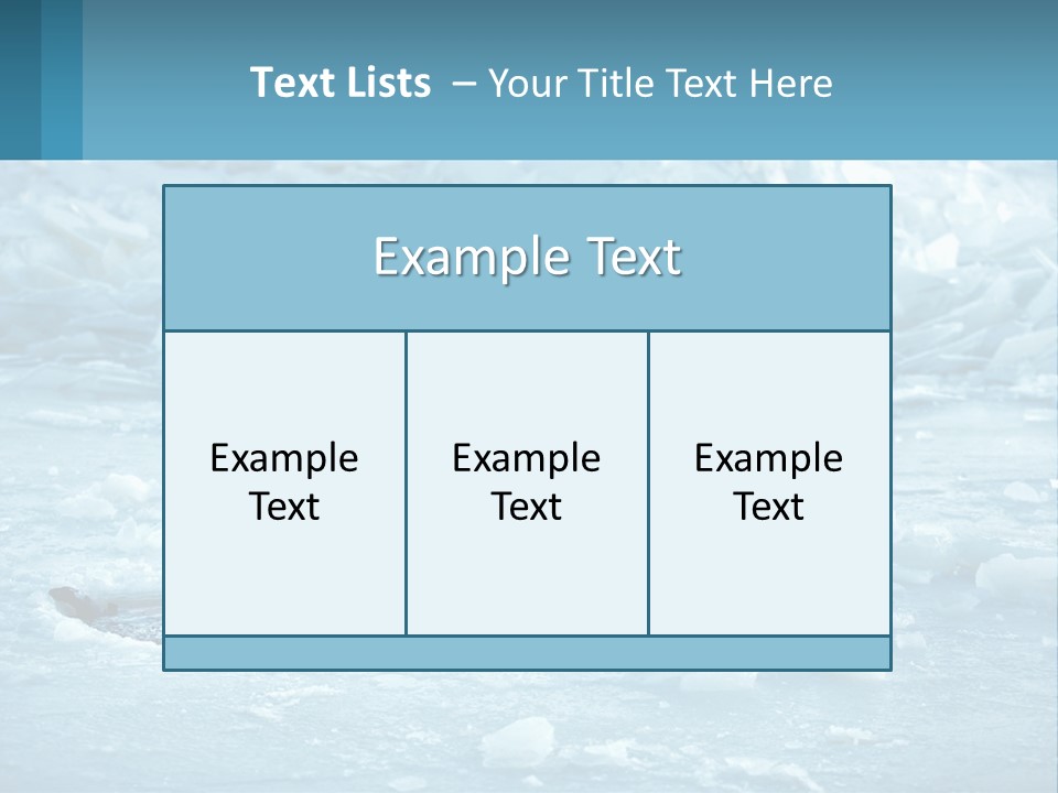 A Man Swimming In A Body Of Water Surrounded By Ice PowerPoint Template