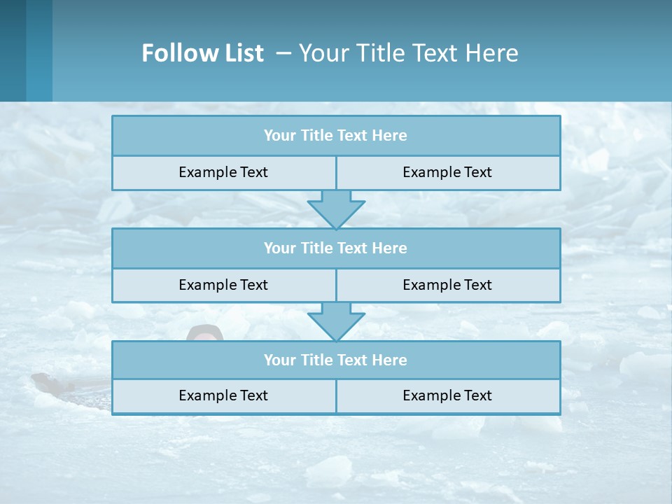 A Man Swimming In A Body Of Water Surrounded By Ice PowerPoint Template