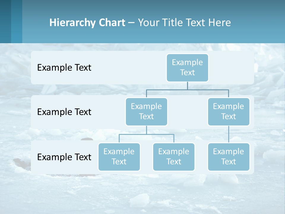 A Man Swimming In A Body Of Water Surrounded By Ice PowerPoint Template