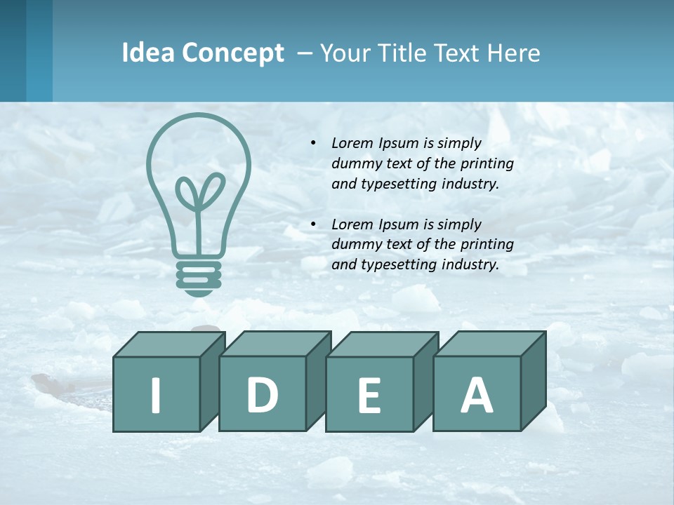 A Man Swimming In A Body Of Water Surrounded By Ice PowerPoint Template