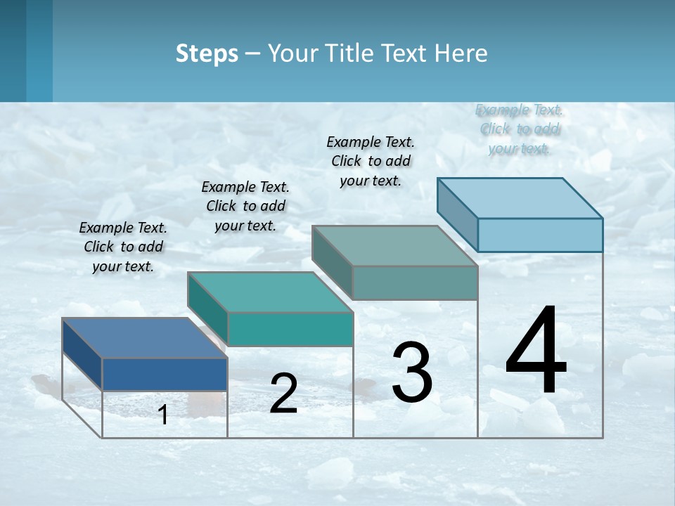 A Man Swimming In A Body Of Water Surrounded By Ice PowerPoint Template