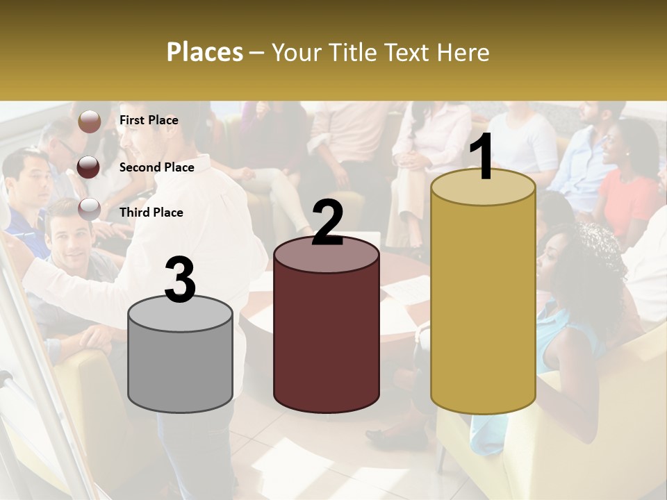 A Man Standing In Front Of A Group Of People PowerPoint Template