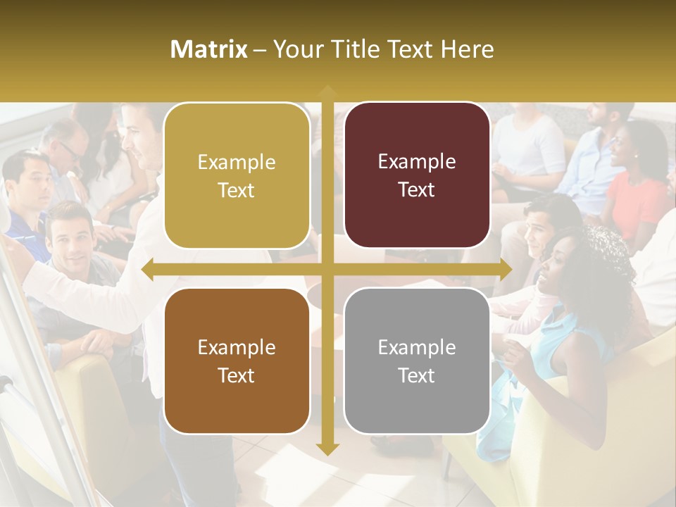 A Man Standing In Front Of A Group Of People PowerPoint Template