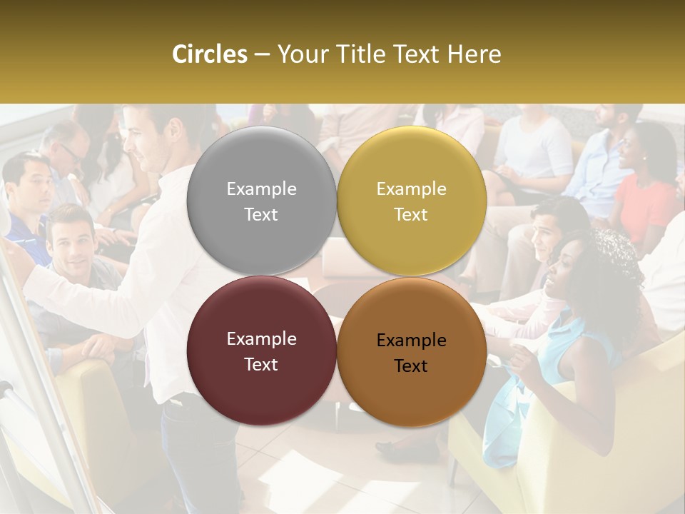 A Man Standing In Front Of A Group Of People PowerPoint Template