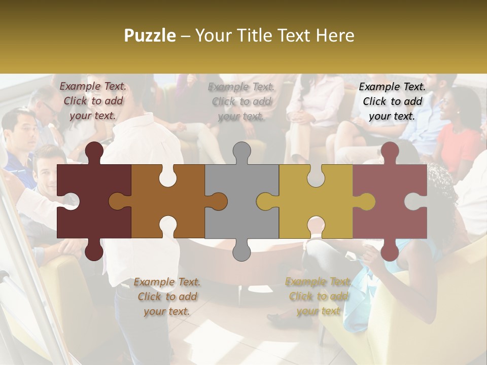 A Man Standing In Front Of A Group Of People PowerPoint Template