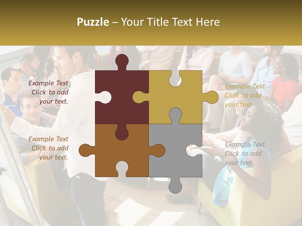 A Man Standing In Front Of A Group Of People PowerPoint Template