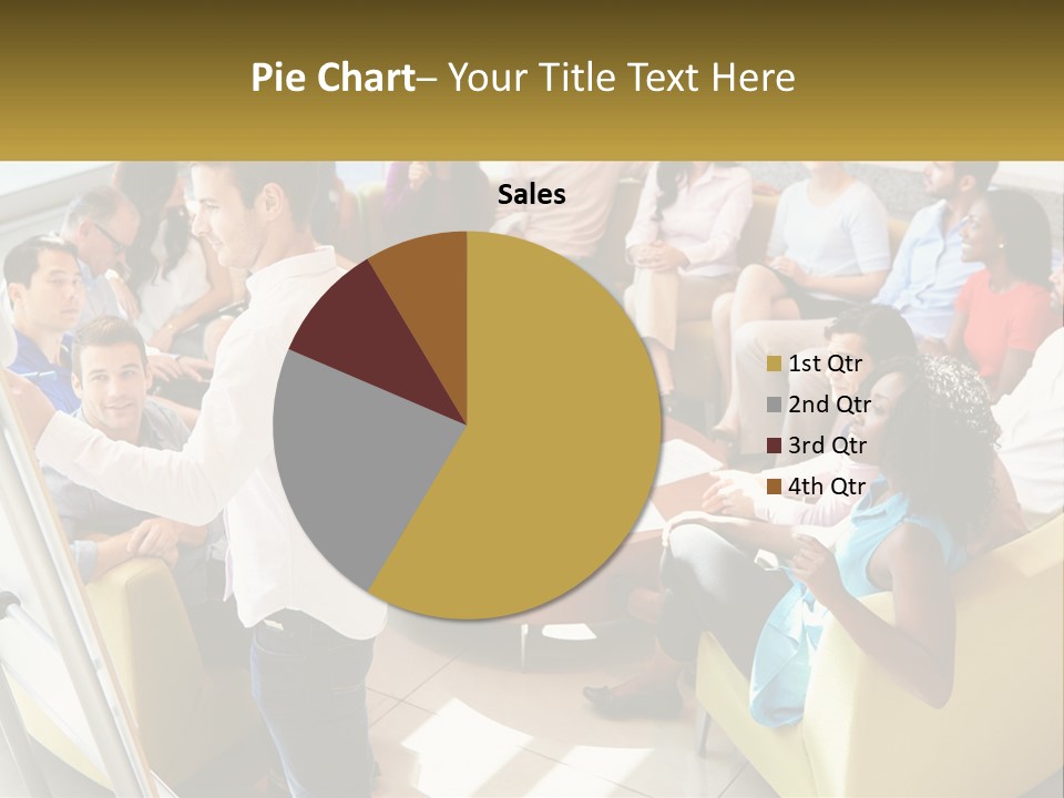 A Man Standing In Front Of A Group Of People PowerPoint Template