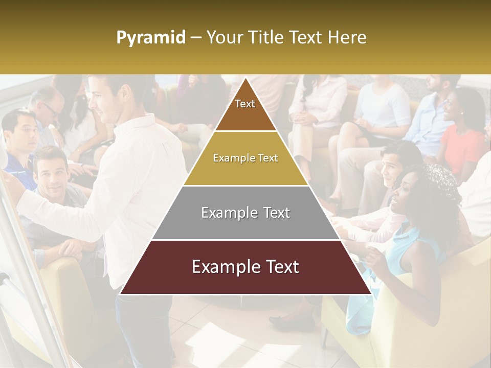 A Man Standing In Front Of A Group Of People PowerPoint Template