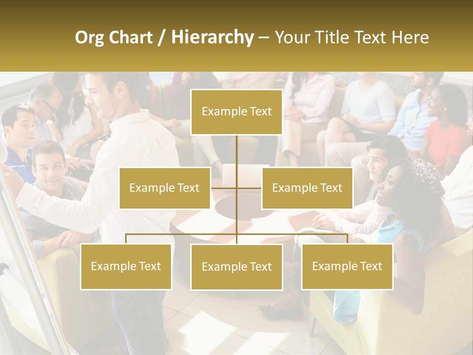 A Man Standing In Front Of A Group Of People PowerPoint Template