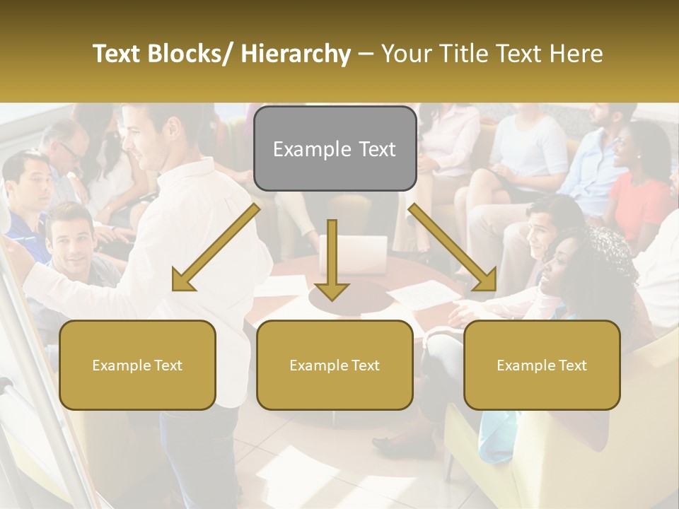 A Man Standing In Front Of A Group Of People PowerPoint Template