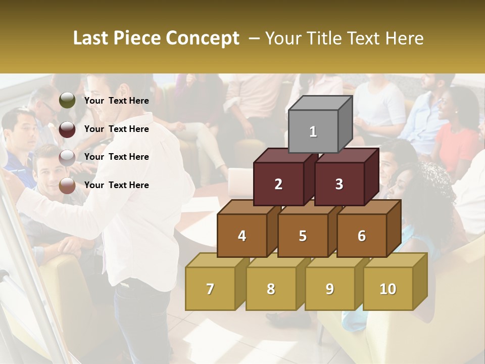 A Man Standing In Front Of A Group Of People PowerPoint Template