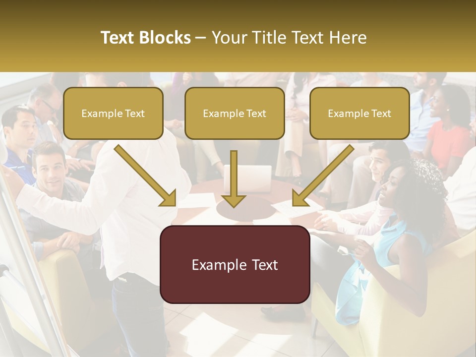 A Man Standing In Front Of A Group Of People PowerPoint Template