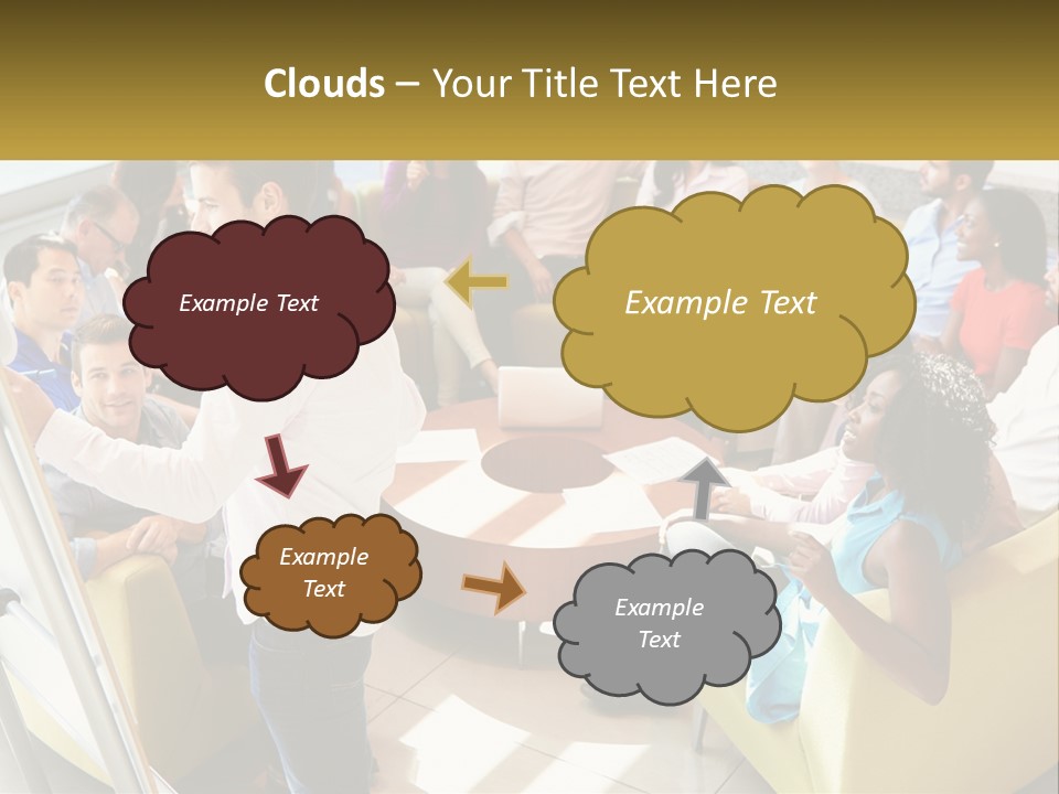 A Man Standing In Front Of A Group Of People PowerPoint Template