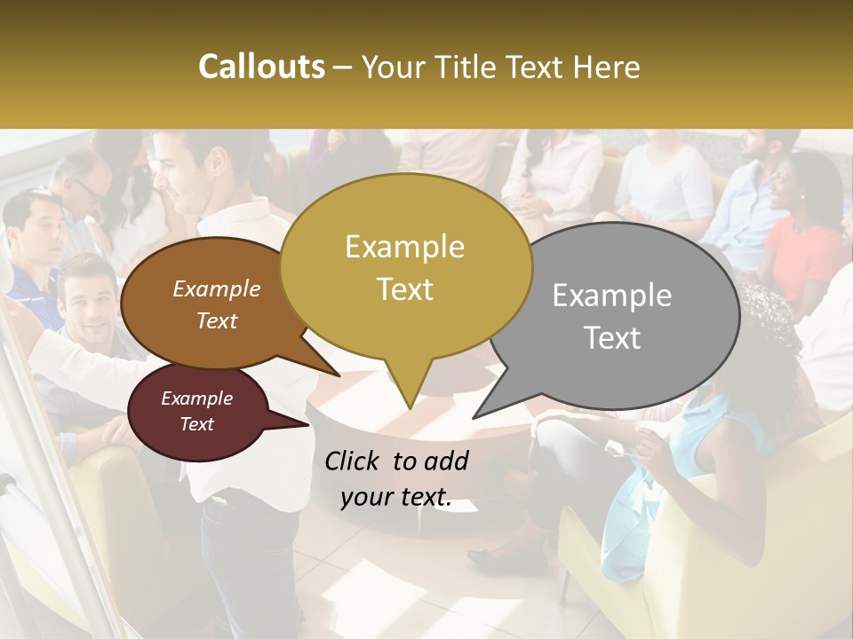A Man Standing In Front Of A Group Of People PowerPoint Template