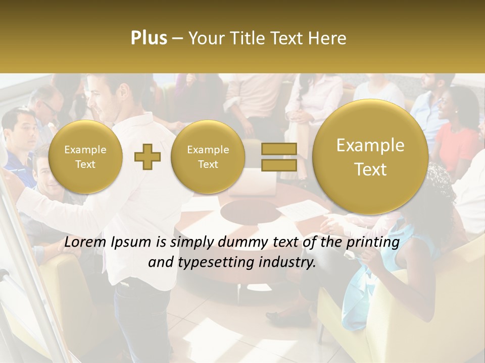 A Man Standing In Front Of A Group Of People PowerPoint Template