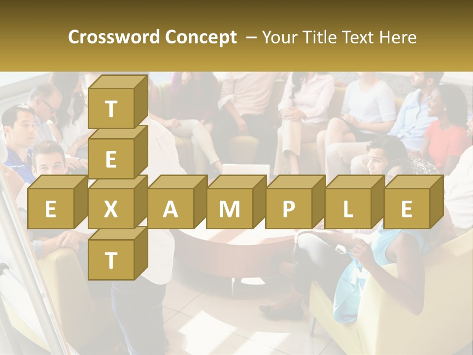 A Man Standing In Front Of A Group Of People PowerPoint Template