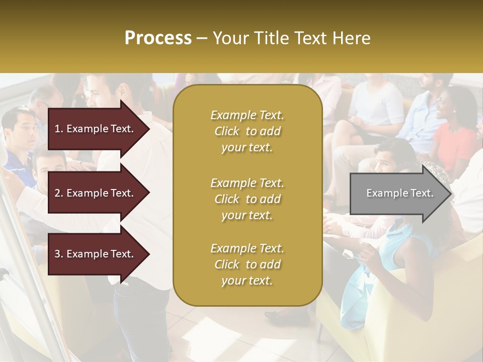A Man Standing In Front Of A Group Of People PowerPoint Template