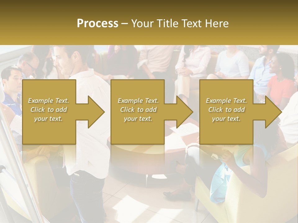 A Man Standing In Front Of A Group Of People PowerPoint Template