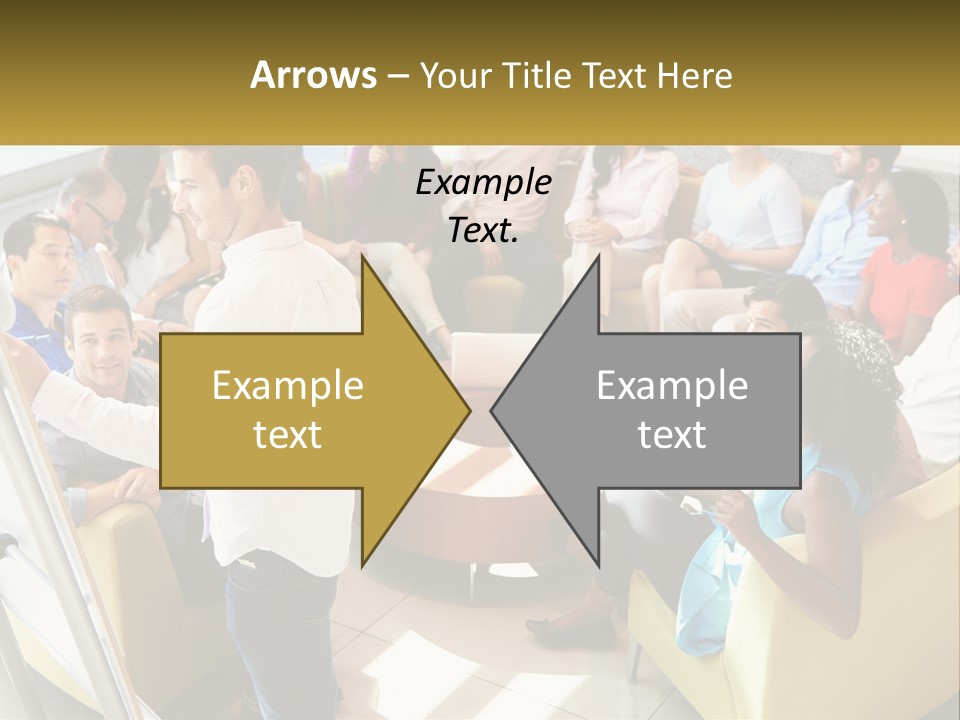 A Man Standing In Front Of A Group Of People PowerPoint Template