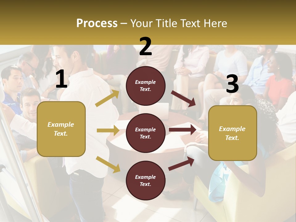 A Man Standing In Front Of A Group Of People PowerPoint Template