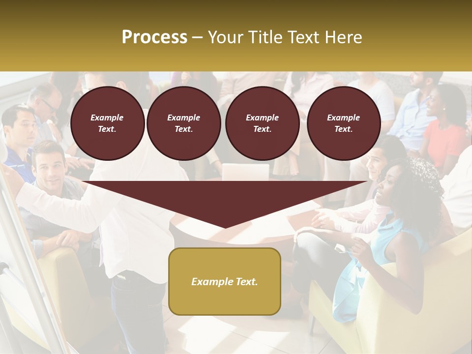 A Man Standing In Front Of A Group Of People PowerPoint Template