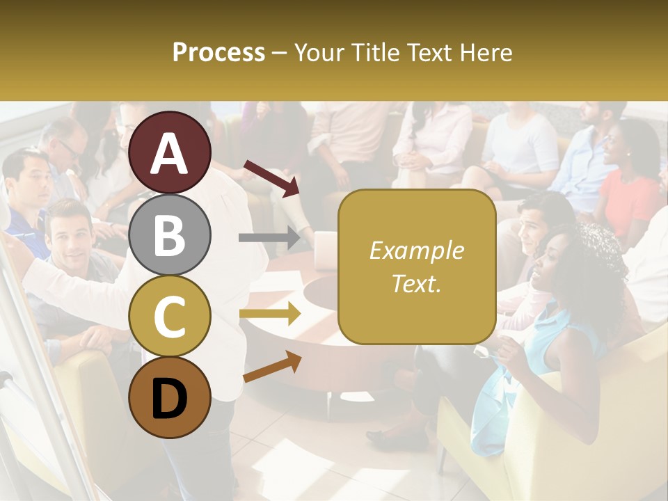 A Man Standing In Front Of A Group Of People PowerPoint Template