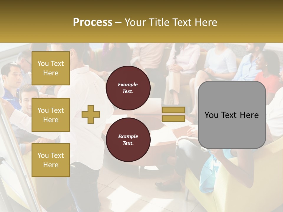 A Man Standing In Front Of A Group Of People PowerPoint Template