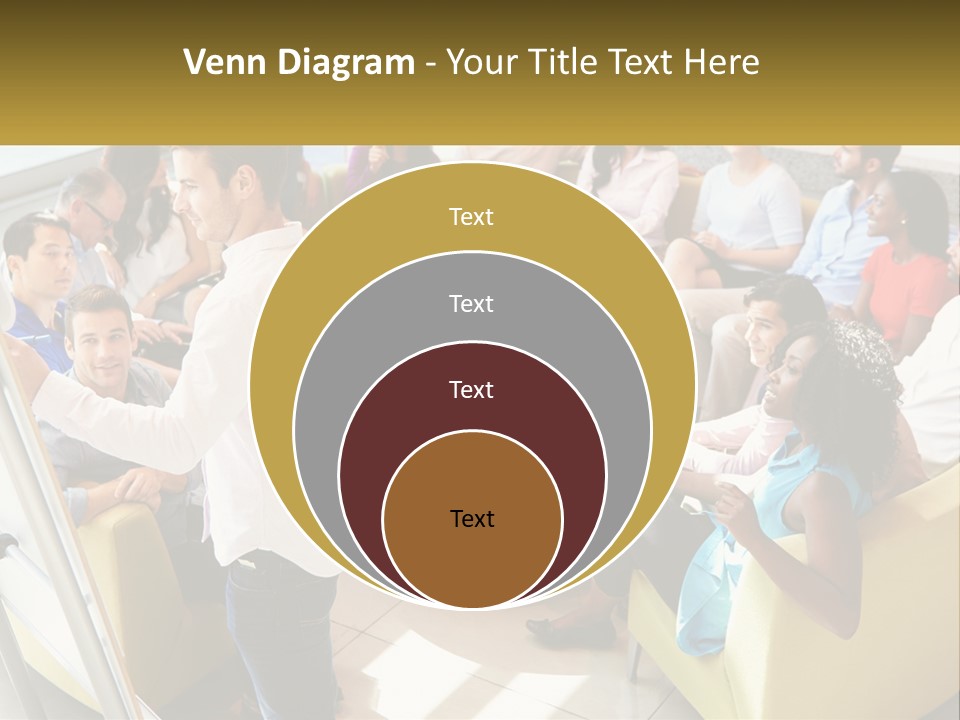 A Man Standing In Front Of A Group Of People PowerPoint Template