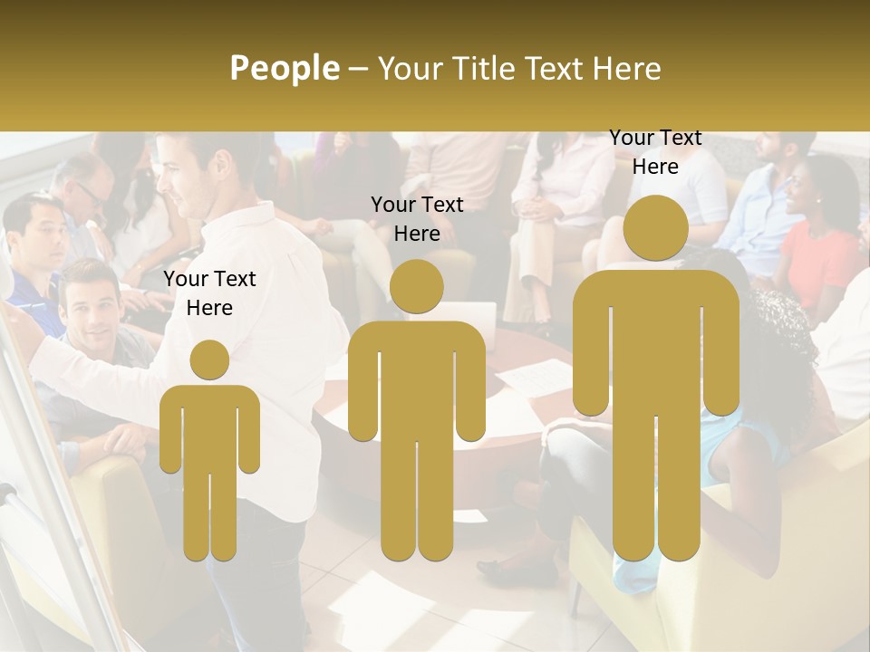 A Man Standing In Front Of A Group Of People PowerPoint Template