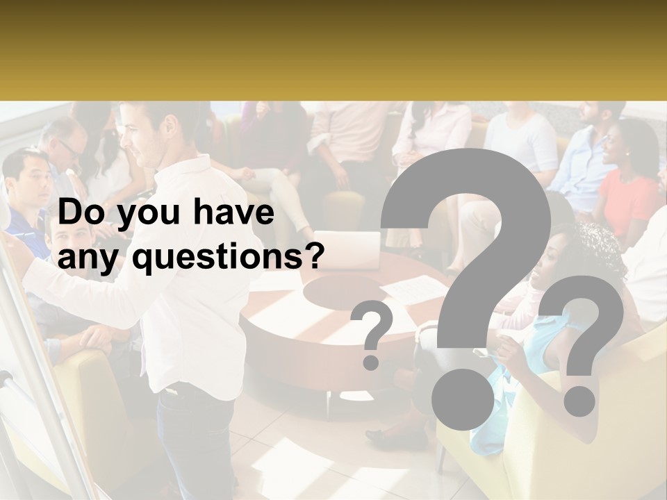 A Man Standing In Front Of A Group Of People PowerPoint Template