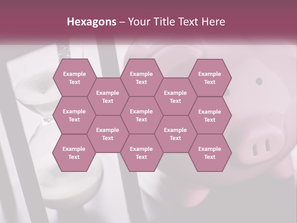 A Pink Piggy Bank Next To An Hourglass PowerPoint Template