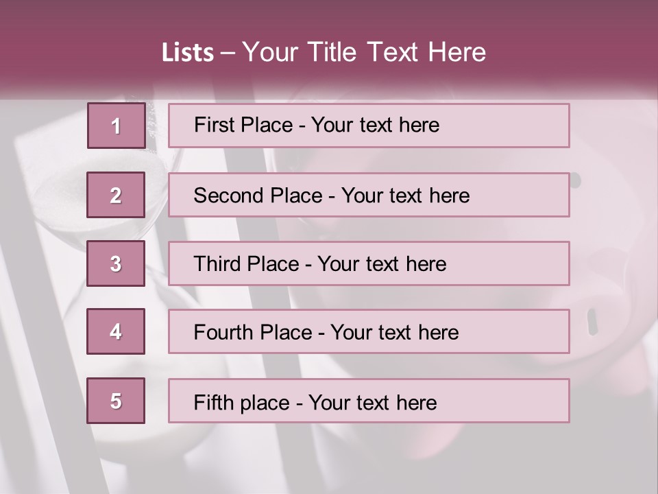 A Pink Piggy Bank Next To An Hourglass PowerPoint Template