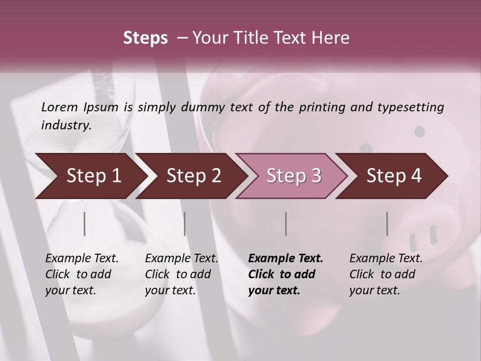 A Pink Piggy Bank Next To An Hourglass PowerPoint Template