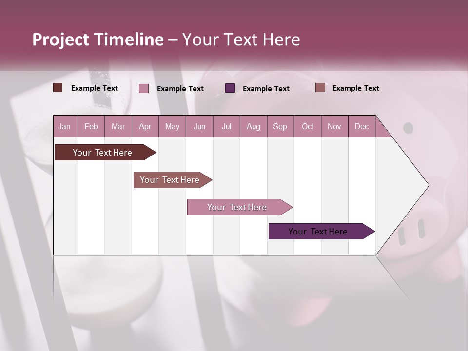 A Pink Piggy Bank Next To An Hourglass PowerPoint Template
