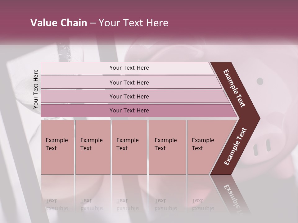 A Pink Piggy Bank Next To An Hourglass PowerPoint Template