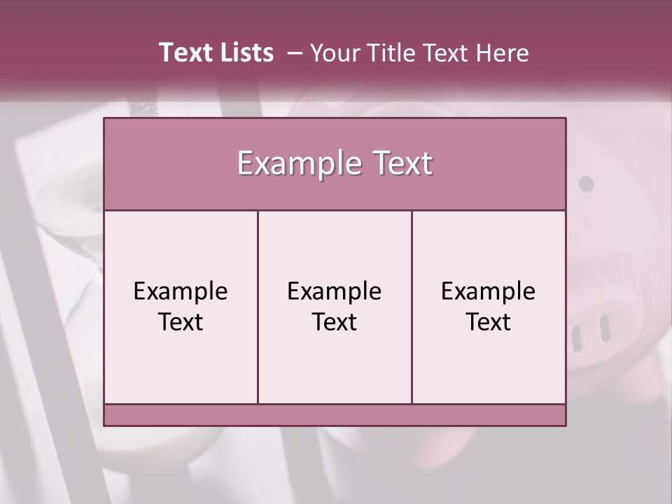 A Pink Piggy Bank Next To An Hourglass PowerPoint Template