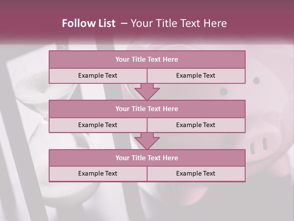 A Pink Piggy Bank Next To An Hourglass PowerPoint Template