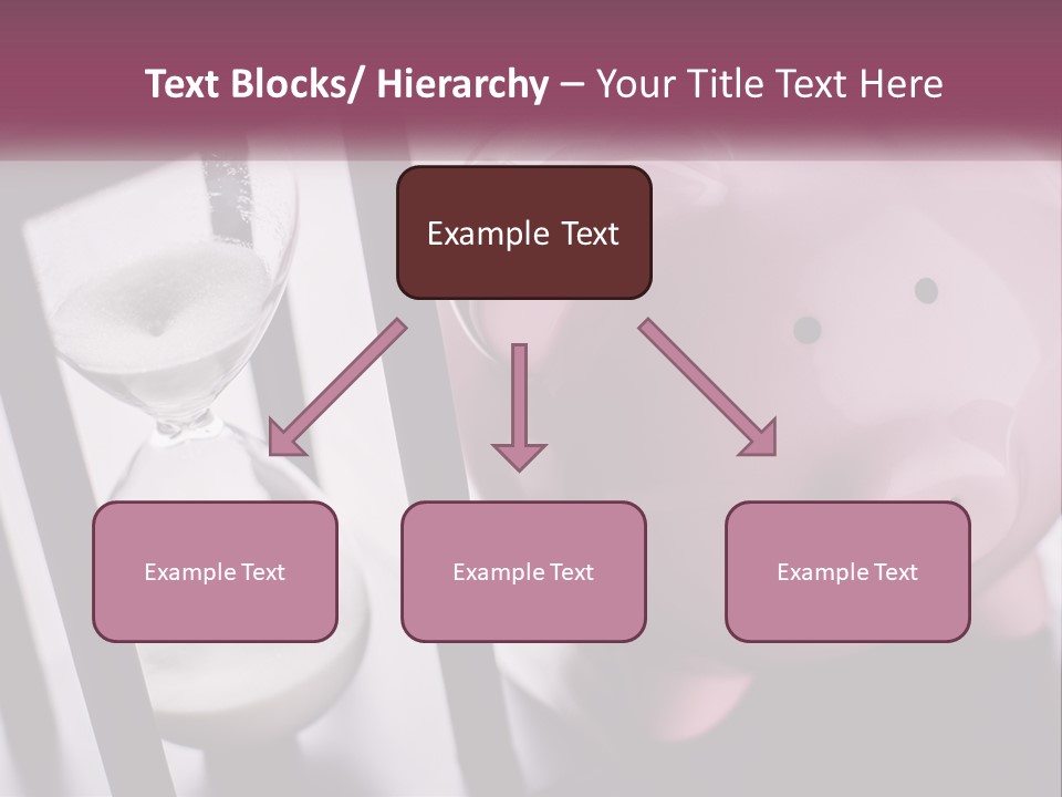 A Pink Piggy Bank Next To An Hourglass PowerPoint Template