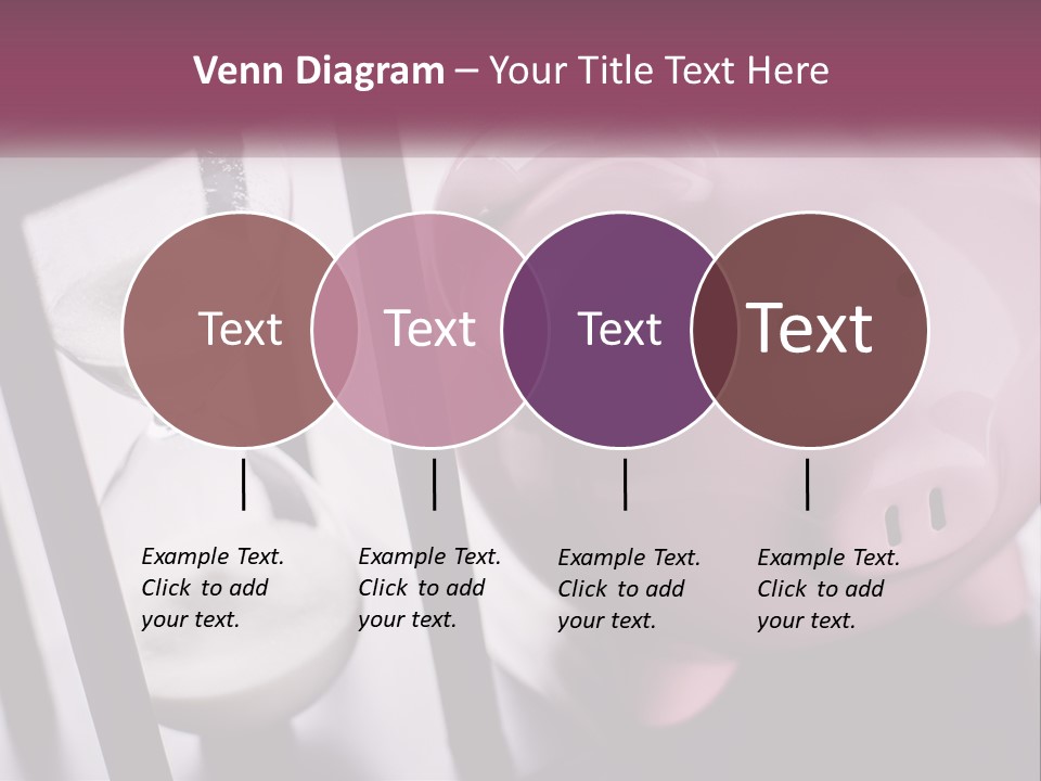 A Pink Piggy Bank Next To An Hourglass PowerPoint Template