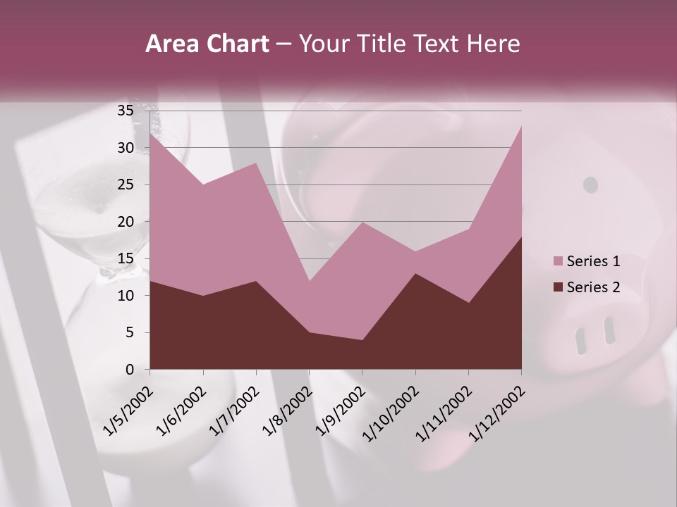 A Pink Piggy Bank Next To An Hourglass PowerPoint Template