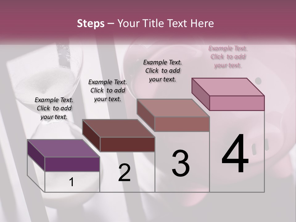 A Pink Piggy Bank Next To An Hourglass PowerPoint Template