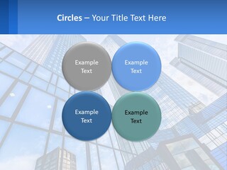 A Group Of Tall Buildings With A Blue Sky In The Background PowerPoint Template