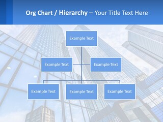 A Group Of Tall Buildings With A Blue Sky In The Background PowerPoint Template