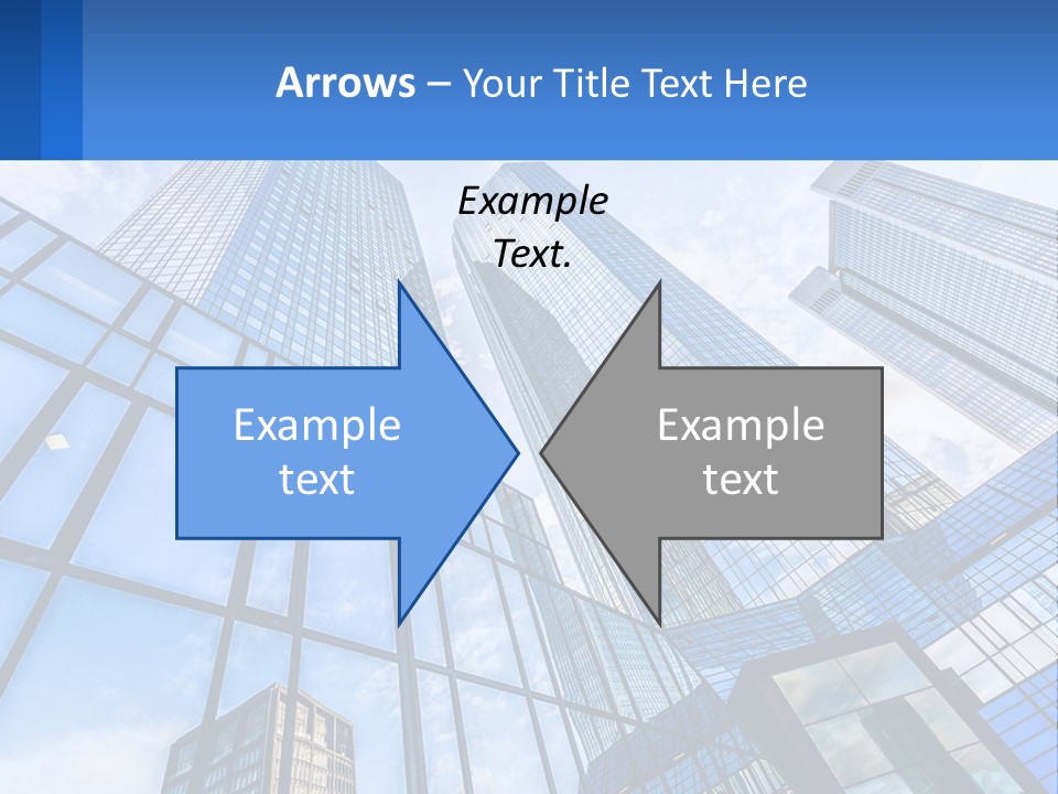 A Group Of Tall Buildings With A Blue Sky In The Background PowerPoint Template