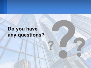 A Group Of Tall Buildings With A Blue Sky In The Background PowerPoint Template