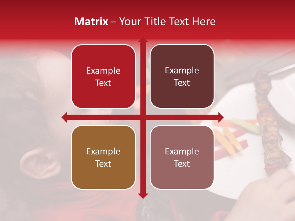 A Young Child Is Eating A Piece Of Food PowerPoint Template