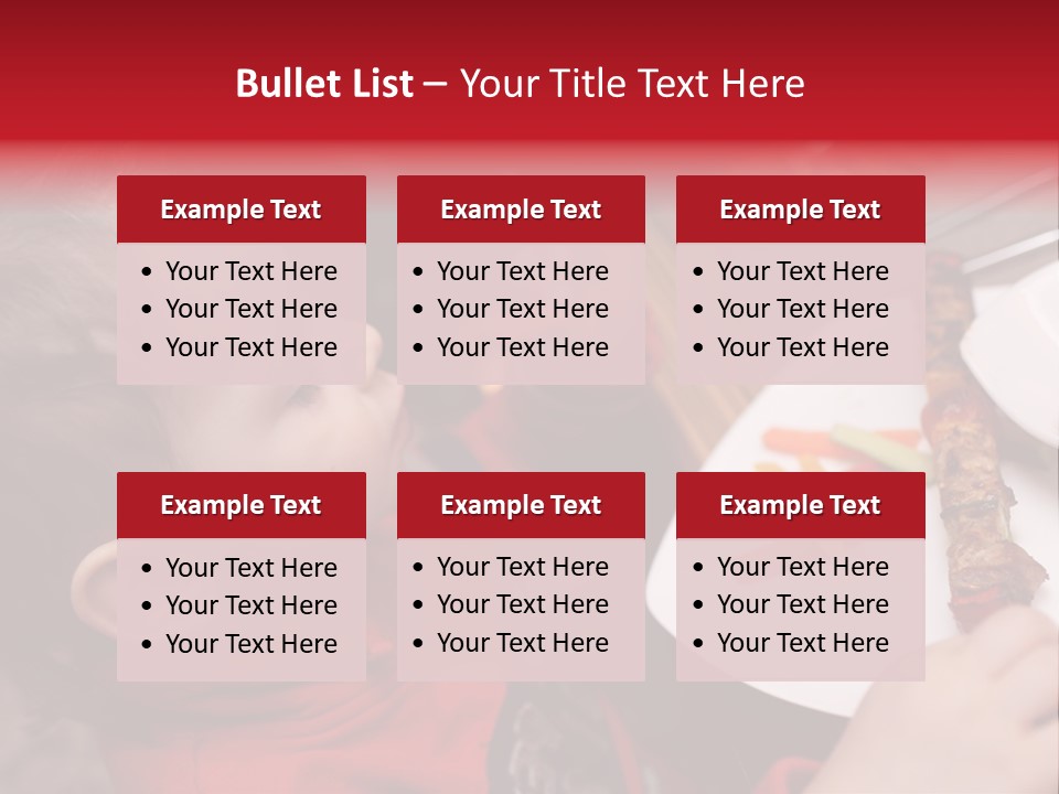 A Young Child Is Eating A Piece Of Food PowerPoint Template