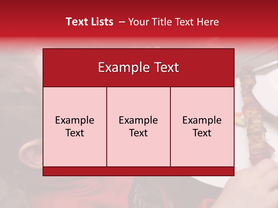 A Young Child Is Eating A Piece Of Food PowerPoint Template